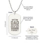 Engraved Dog Tag Necklace, Amazing Dog Tag Necklace for Dad