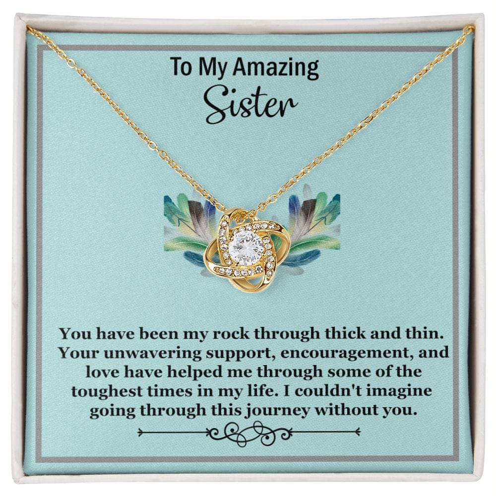 Beautiful Love Knot Necklace-Sister Necklace-Sister Birthday Gift-Christmas Gift For Sister-Gift Ideas For Sister