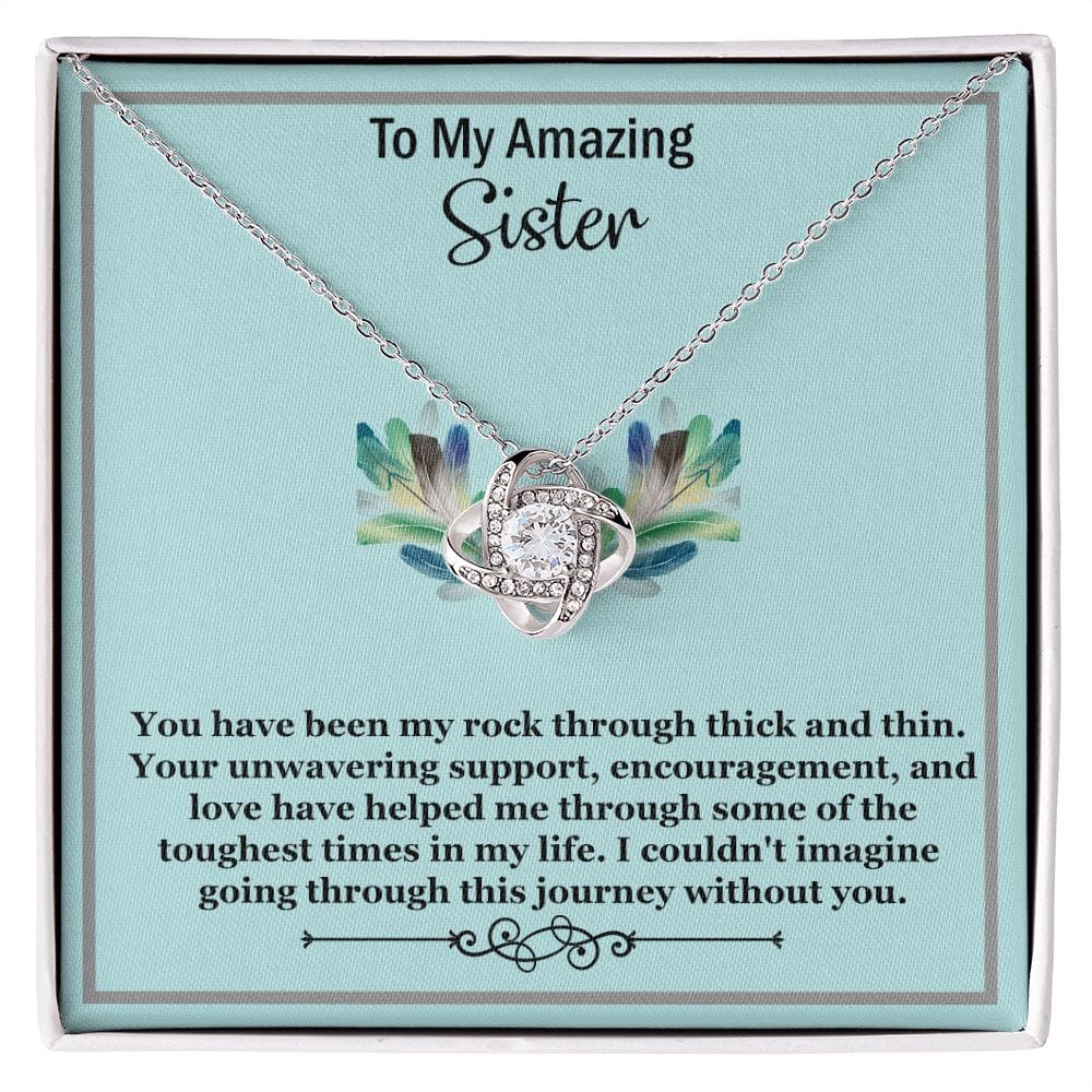 Beautiful Love Knot Necklace-Sister Necklace-Sister Birthday Gift-Christmas Gift For Sister-Gift Ideas For Sister