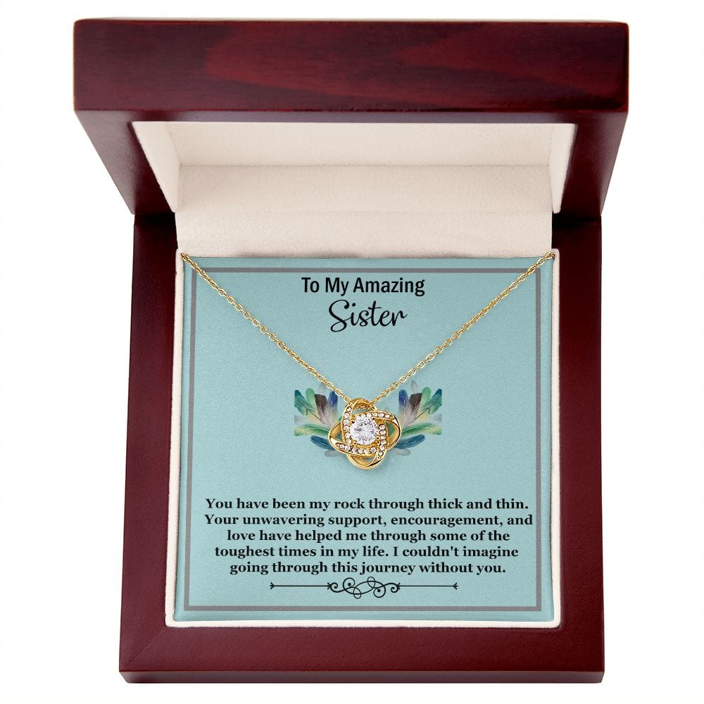 Beautiful Love Knot Necklace-Sister Necklace-Sister Birthday Gift-Christmas Gift For Sister-Gift Ideas For Sister
