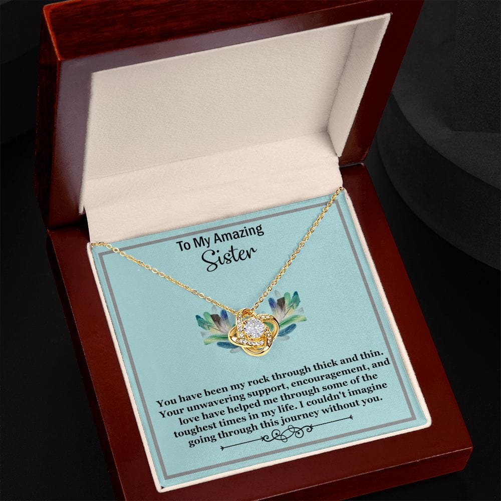 Beautiful Love Knot Necklace-Sister Necklace-Sister Birthday Gift-Christmas Gift For Sister-Gift Ideas For Sister