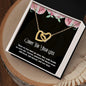 Sorry For Your Loss - Sympathy Gift, Interlocking Hearts Necklace - Shine-Smart