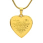 Amazing Gift for Wife, Best Gift for Wife, Engraved Heart Necklace Gift For Wife