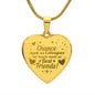 Amazing Gift for Best Friends, Engraved Heart Necklace