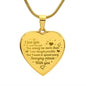 Excellent Engraved Heart Necklace Gift For wife, best Gift For Wife