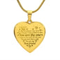 Engraved Heart Necklace Gift For Sweet Wife, Anniversary Gift, Birthday Gift, Best Gift For Wife
