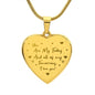 Best Anniversary Gift for Wife, Engraved Heart Necklace Gift For Wife