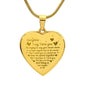 Every time I Say I Love You, Excellent Gift for Wife, Engraved Heart Necklace