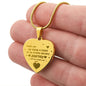 Engraved Heart Necklace, Excellent Gift For Nurse Wife. Amazing Gift for Nurse Wife
