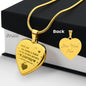Engraved Heart Necklace, Excellent Gift For Nurse Wife. Amazing Gift for Nurse Wife