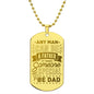Unique Dog Tag Necklace for Dad, Engraved Dog Tag Necklace For Dad