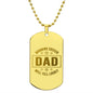 Excellent Gift For Soccer Dad, Engraved Dog Tag Necklace For Soccer Dad