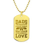 Engraved Dog Tag Necklace, Amazing Gift for Dad, Father's Day Gift