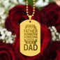 Any Man Can Be A Father, Unique Dog Tags Gift, Father's Day Gift