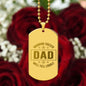 Excellent Gift For Soccer Dad, Engraved Dog Tag Necklace For Soccer Dad