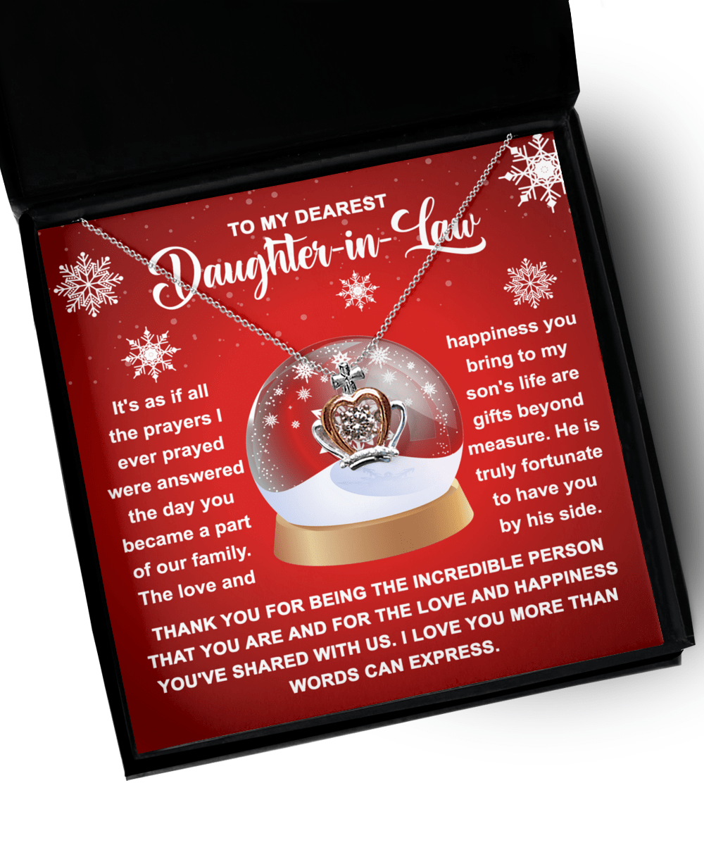 Daughter-In-Law-Incredible Person- Crown Pendant Necklace