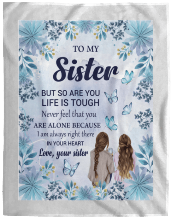 To My Sister Blanket, VPL Cozy Plush Fleece Blanket - 60x80