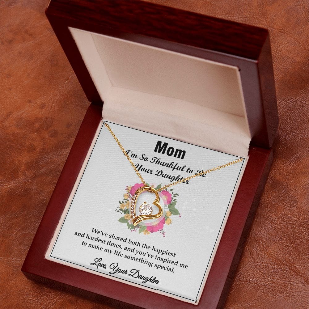 Forever Love Necklace Gift For Mom, Excellent Anniversary Gift for Mom