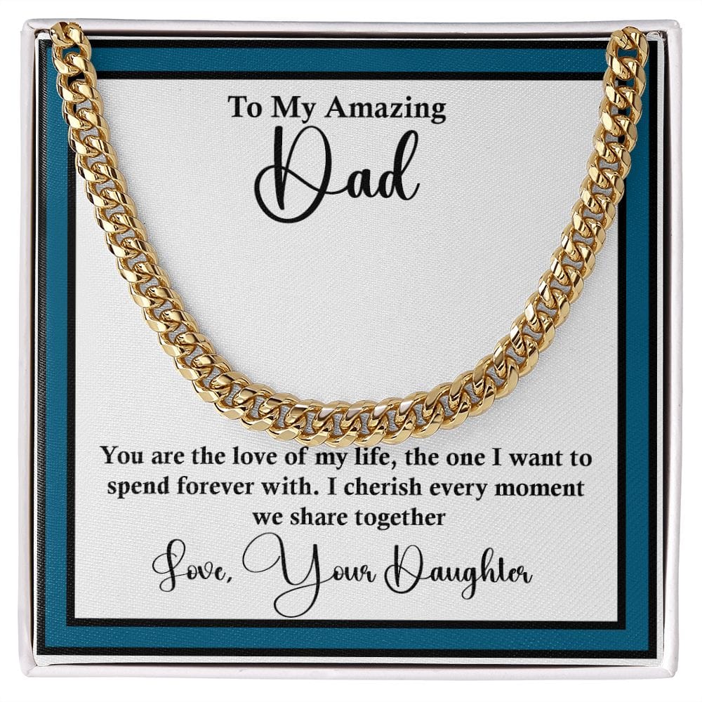 Cuban Link Chain Unique Gift For Dad, Excellent Gift For Dad