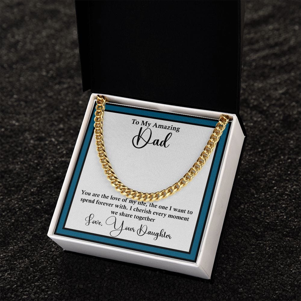 Cuban Link Chain Unique Gift For Dad, Excellent Gift For Dad