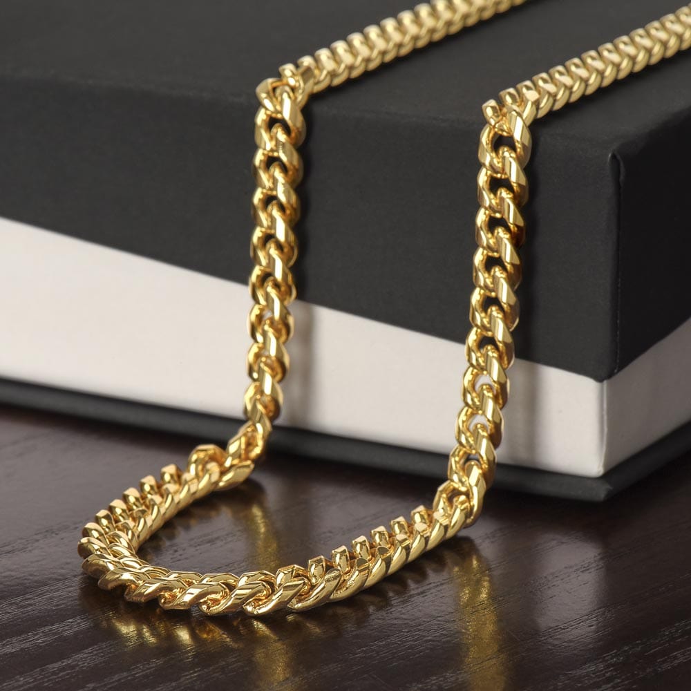 Son-Win or Learn - A Cuban Link Chain Is the Best  Gift For a Son