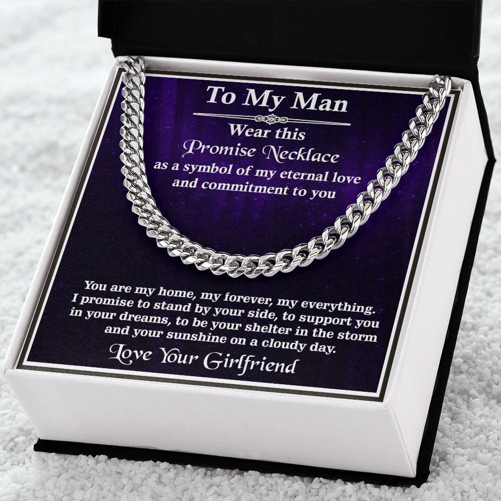 Cuban Link Chain Amazing Gift For Husband, Best Anniversary Gift For Man