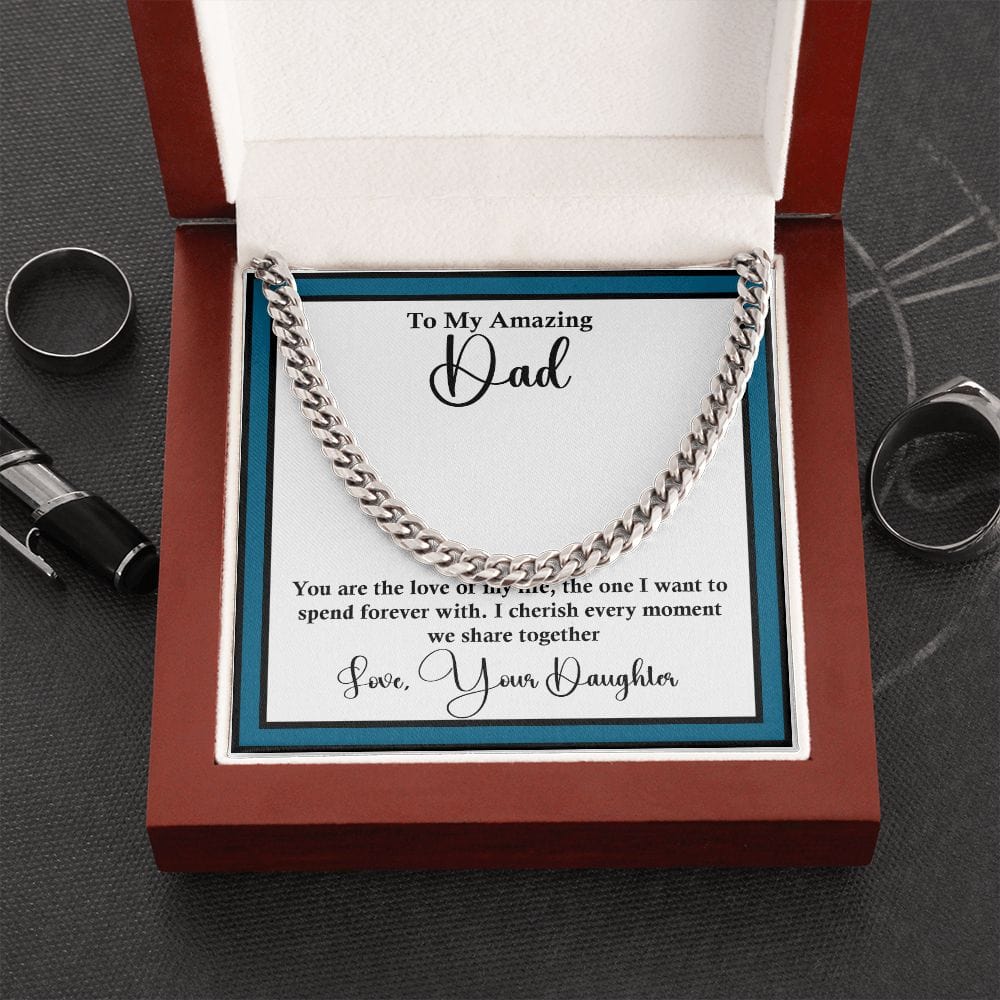 Cuban Link Chain Unique Gift For Dad, Excellent Gift For Dad