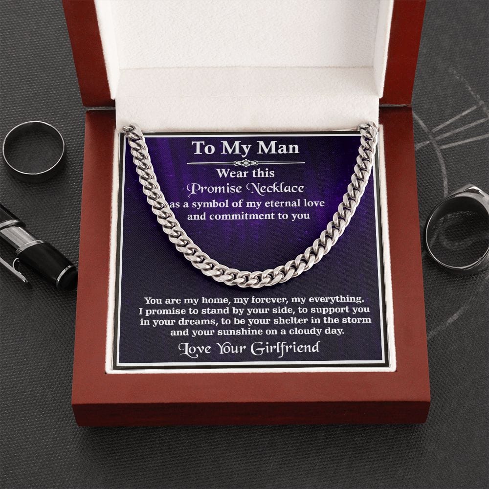 Cuban Link Chain Amazing Gift For Husband, Best Anniversary Gift For Man