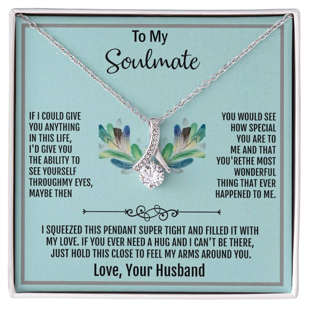 Amazing Alluring Beauty necklace, To My Soulmate Necklace, Valentine Gift For Her, Gift For Soulmate, Gift For Her