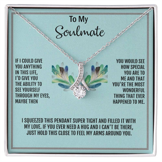 Beautiful Alluring Beauty necklace, To My Soulmate Necklace, Valentine Gift For Her, Gift For Soulmate, Gift for Her