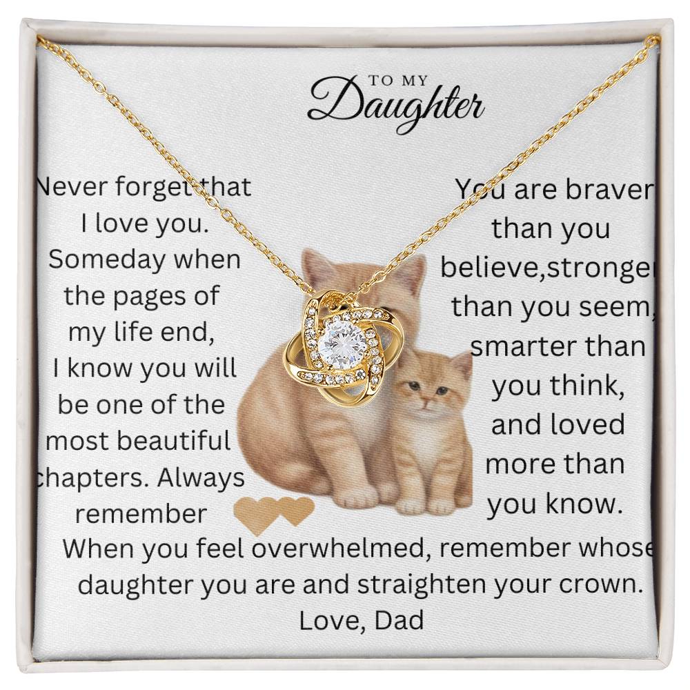 To My Beautiful Daughter-Never Forget I Love You