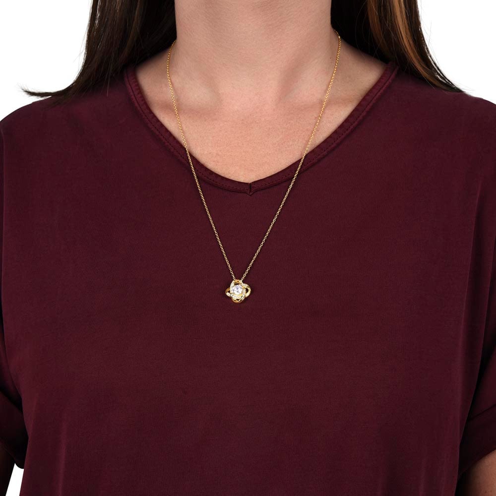 Friend Always Here- Love Knot Necklace