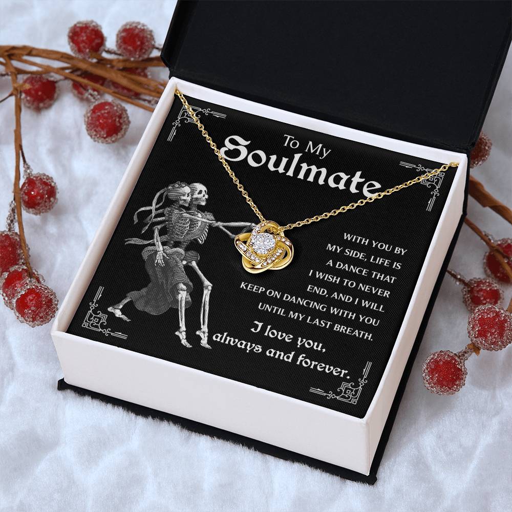 Soulmate-Keep On Dancing- Love Knot Necklace