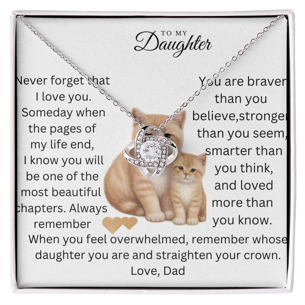 To My Beautiful Daughter-Never Forget I Love You