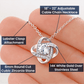 Mom - Strong Woman- Love knot Necklace