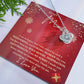 Mom - Strong Woman- Love knot Necklace