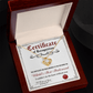 Bridesmaide certificate of recognition