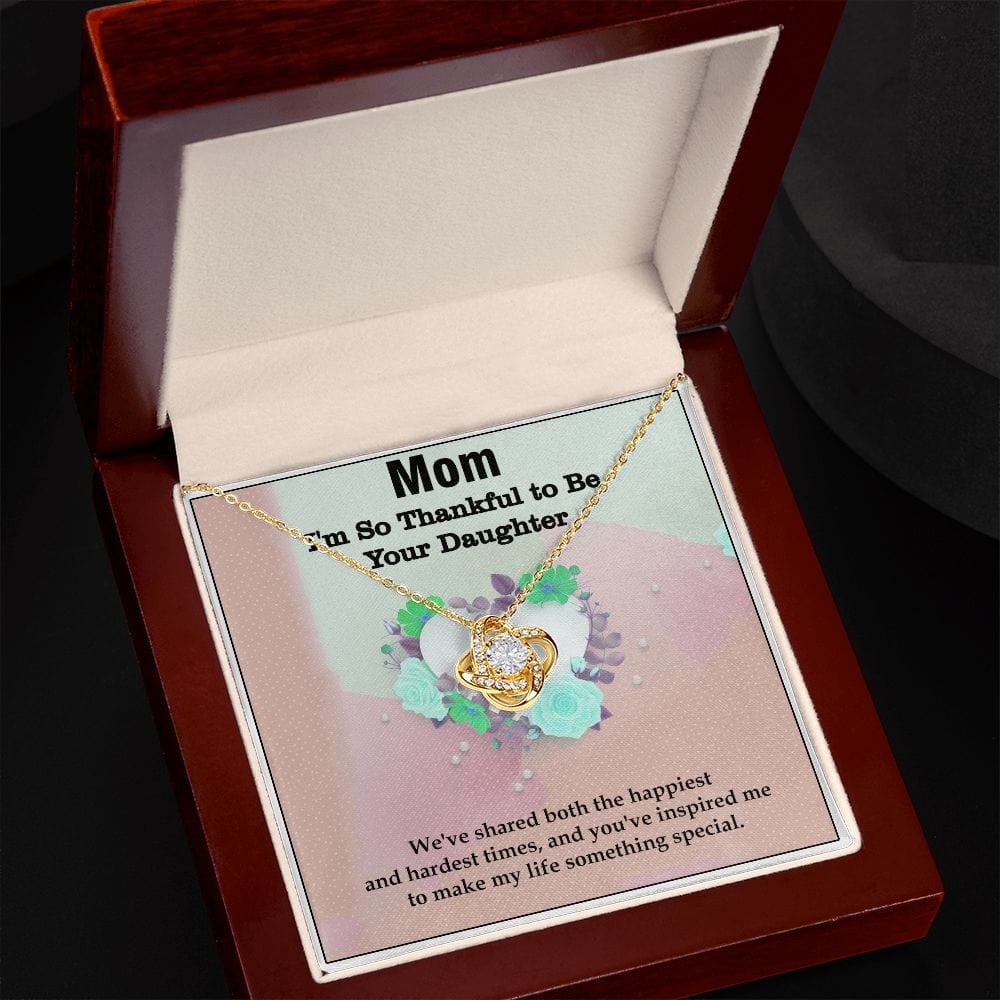 Amazing Love Knot Necklace Gift for Mom, Special Gift For Mom