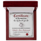 Bridesmaide certificate of recognition