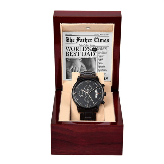 Dad-The Father Times-Metal Chronograph Watch