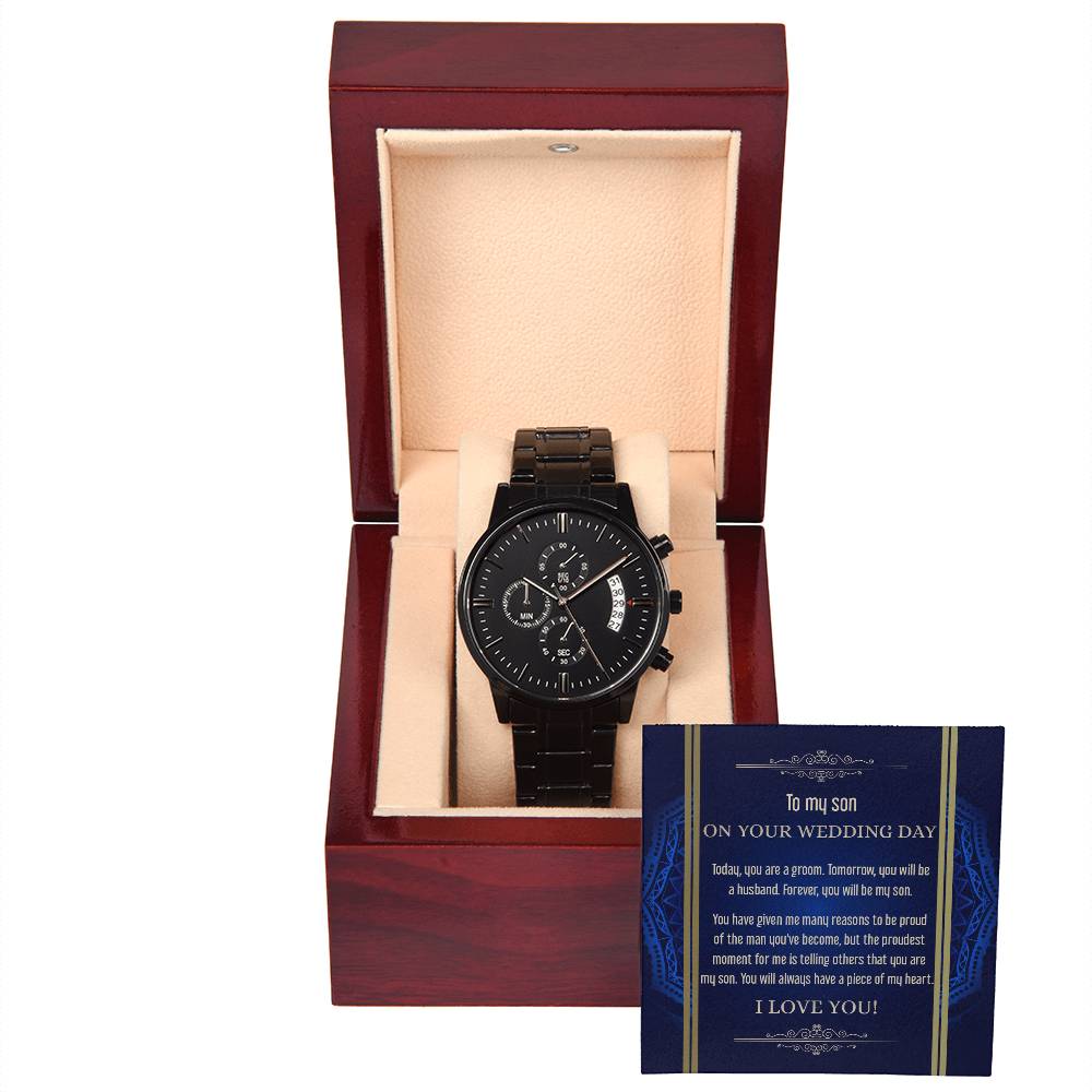 Son Wedding-Be My Son-Metal Chronograph Watch