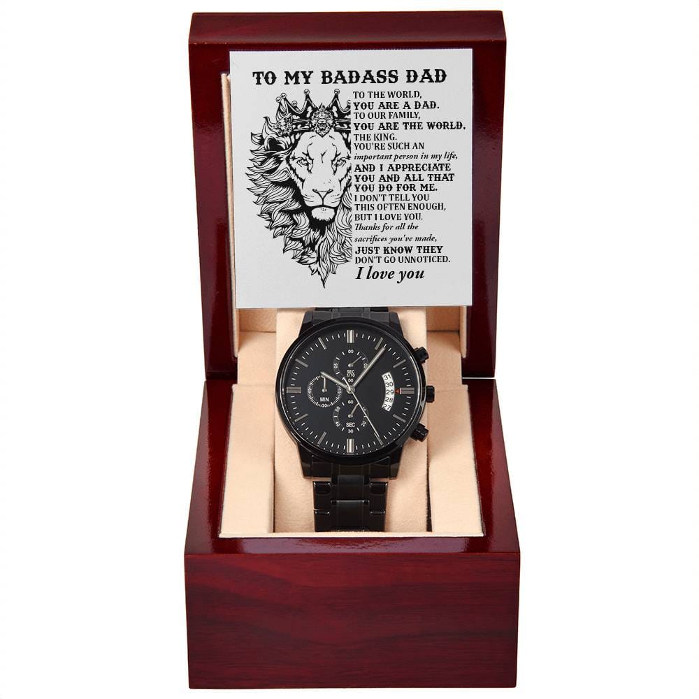 Dad-Important Person-Metal Chronograph Watch