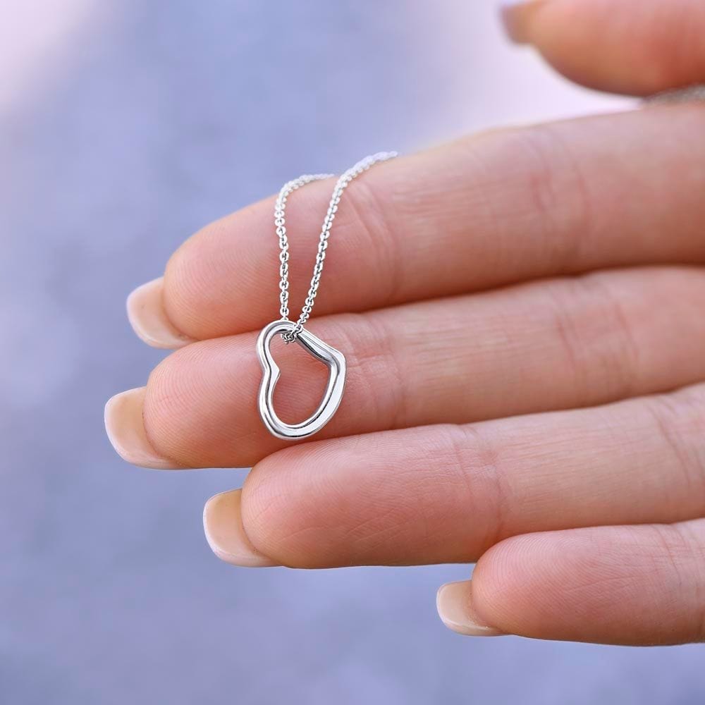 Amazing Congratulations Gift, Best Gift For Graduation, Delicate Heart Necklace