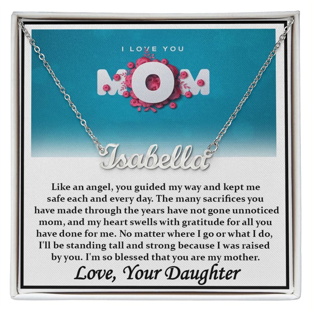 Personalized Name Necklace, Gift For Mom, Best Gift For Mom