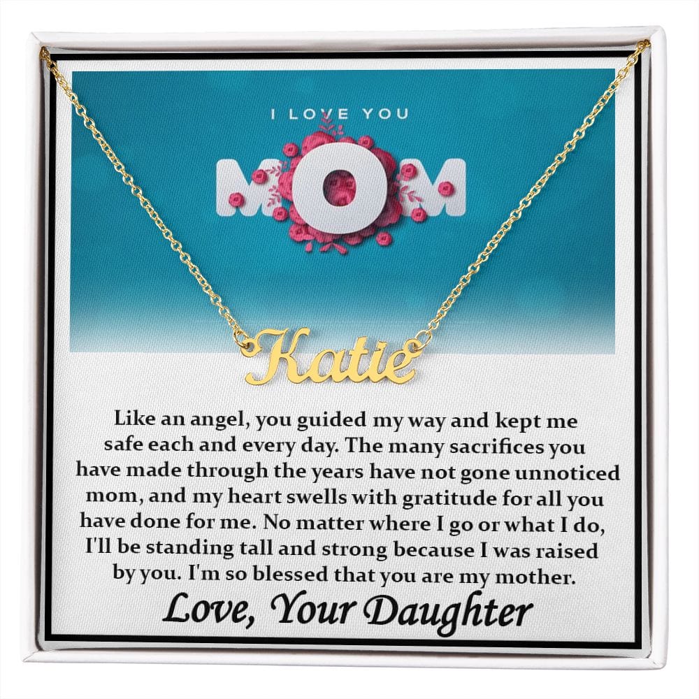 Personalized Name Necklace, Gift For Mom, Best Gift For Mom