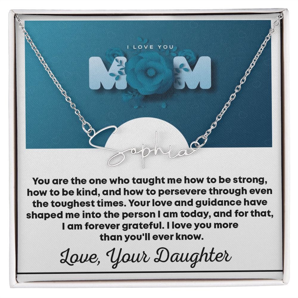 Signature Style Name Necklace! Best Gift For Mom, Excellent Gift For Mom