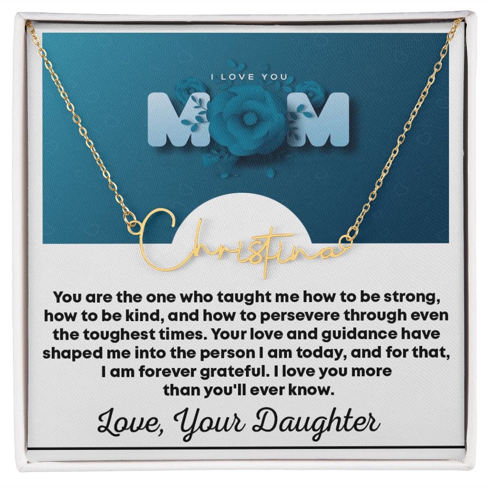 Signature Style Name Necklace! Best Gift For Mom, Excellent Gift For Mom