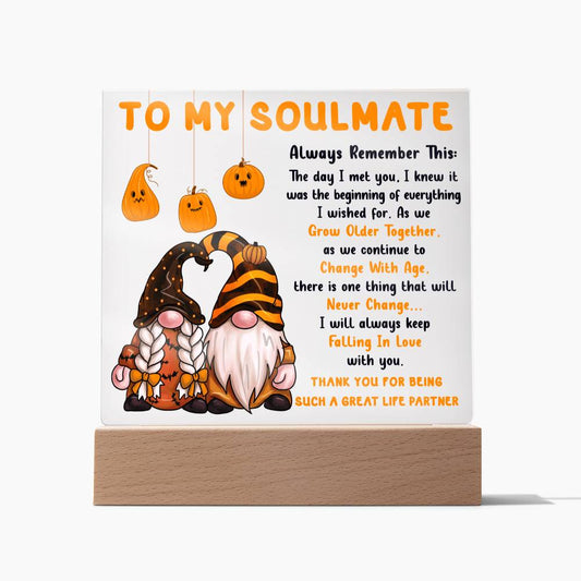 Soulmate-Grow Older Together-Acrylic Plaque