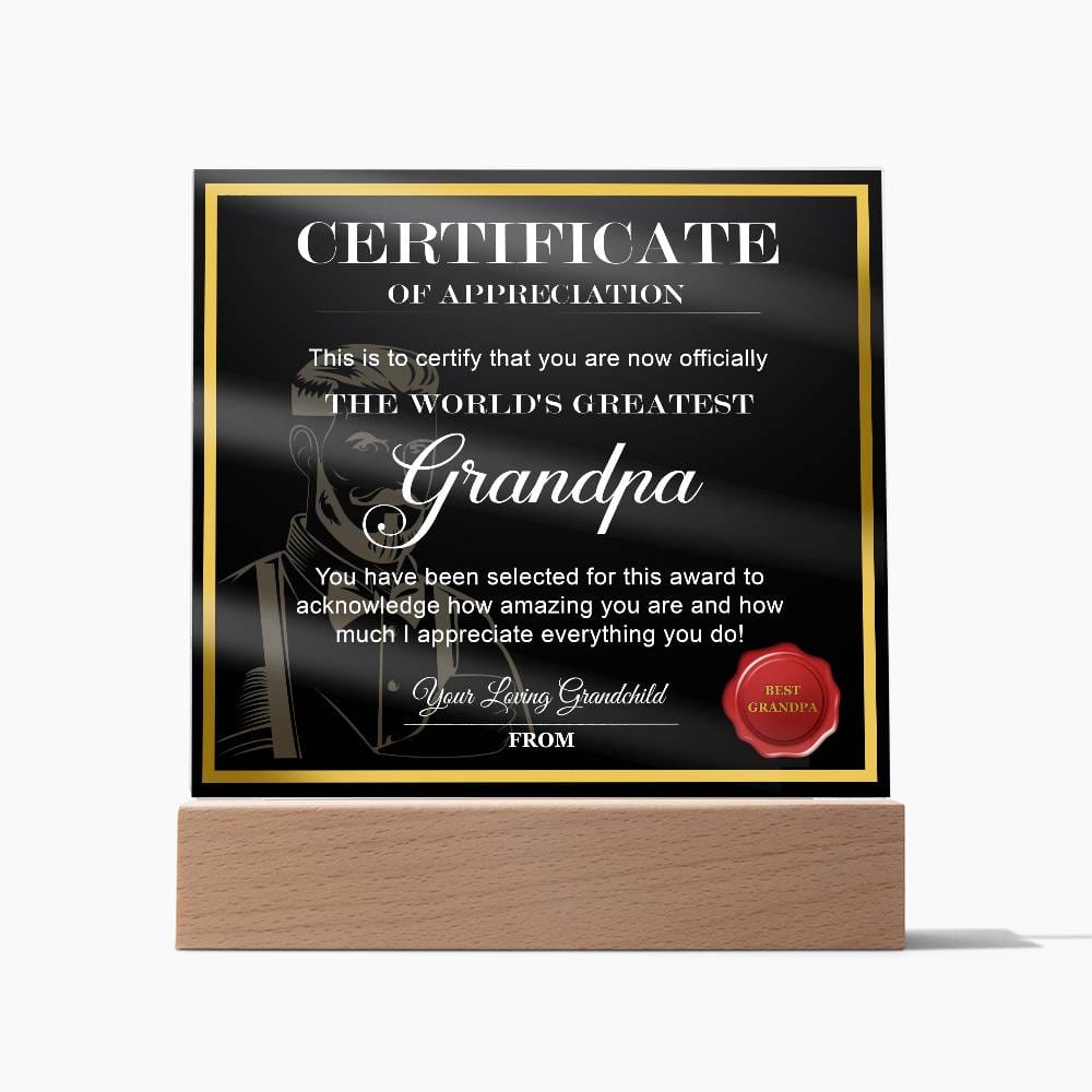 Grandpa-World's Greatest Grandpa-Acrylic