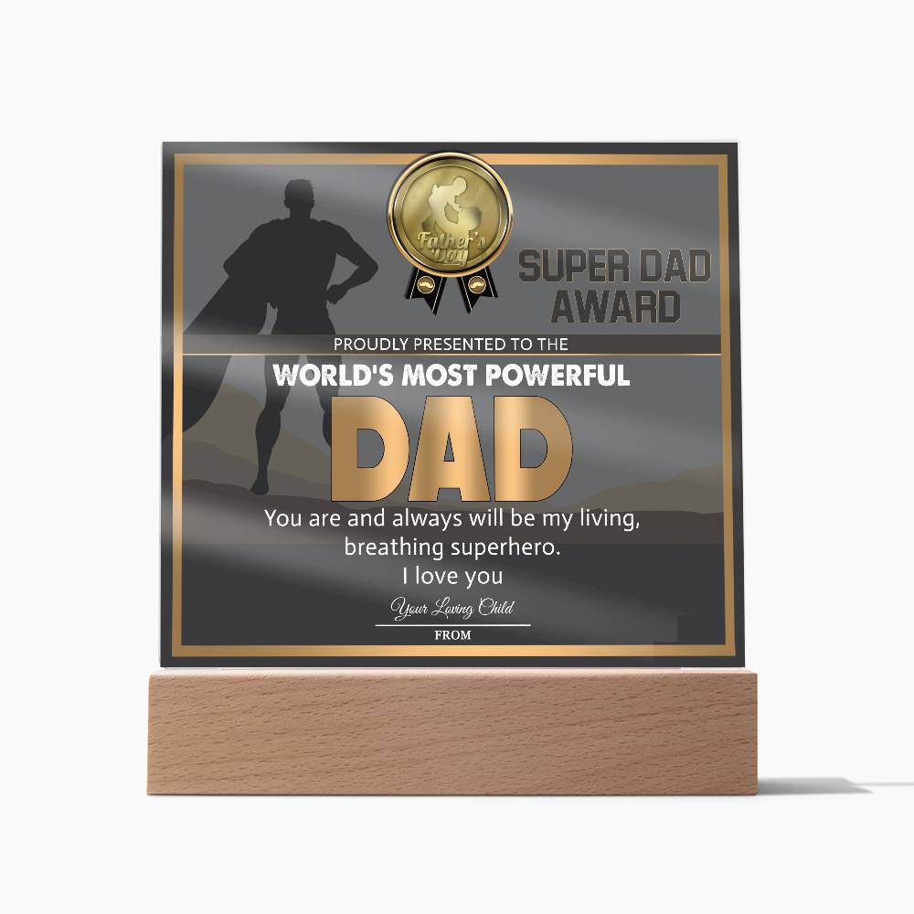 Dad-Super Dad Award-Acrylic